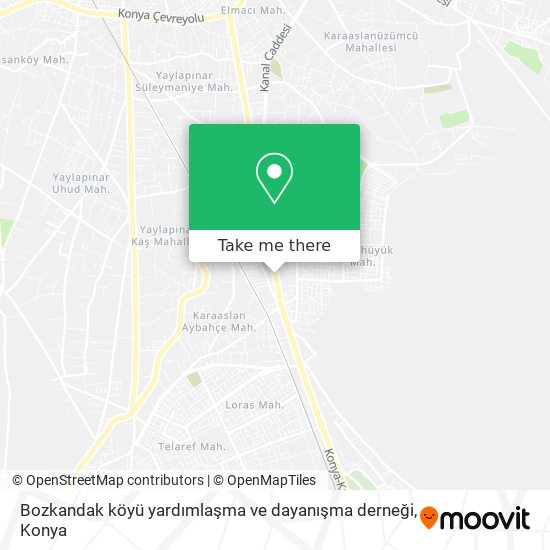 Bozkandak köyü yardımlaşma ve dayanışma derneği map