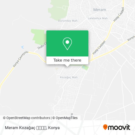 Meram Kozağaç 🍃🍂🌳🌴 map