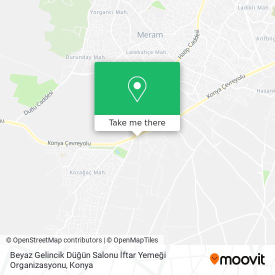 Beyaz Gelincik Düğün Salonu İftar Yemeği Organizasyonu map