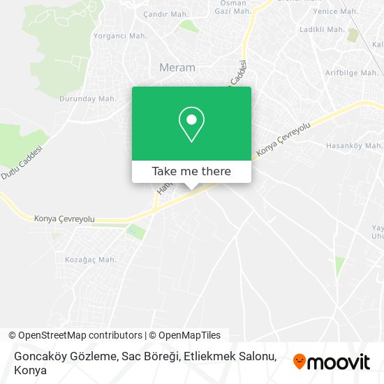 Goncaköy Gözleme, Sac Böreği, Etliekmek Salonu map