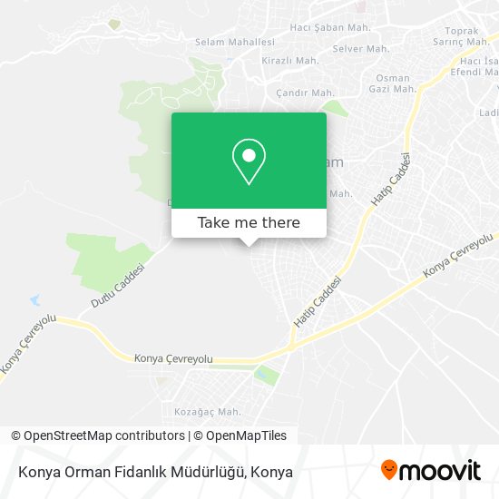 Konya Orman Fidanlık Müdürlüğü map