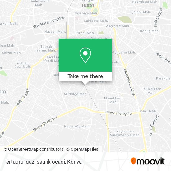 ertugrul gazi sağlık ocagi map
