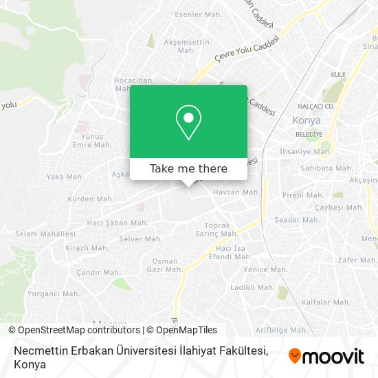 Necmettin Erbakan Üniversitesi İlahiyat Fakültesi map