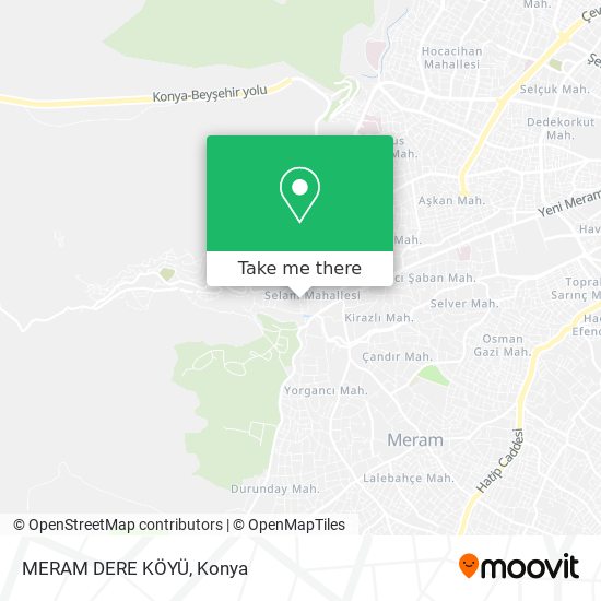 MERAM DERE KÖYÜ map