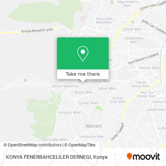 KONYA FENERBAHCELILER DERNEGI map