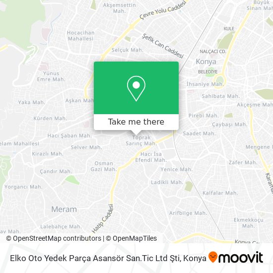 Elko Oto Yedek Parça Asansör San.Tic Ltd Şti map