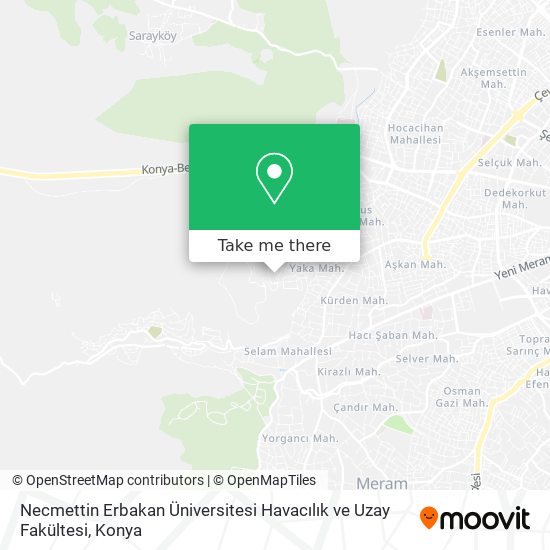 Necmettin Erbakan Üniversitesi Havacılık ve Uzay Fakültesi map