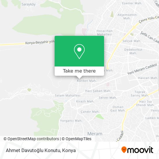 Ahmet Davutoğlu Konutu map