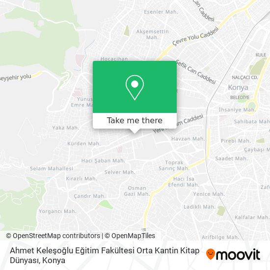Ahmet Keleşoğlu Eğitim Fakültesi Orta Kantin Kitap Dünyası map