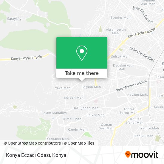 Konya Eczacı Odası map
