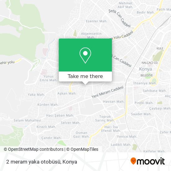 2 meram yaka otobüsü map
