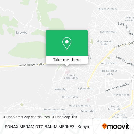 SONAX MERAM OTO BAKIM MERKEZİ map