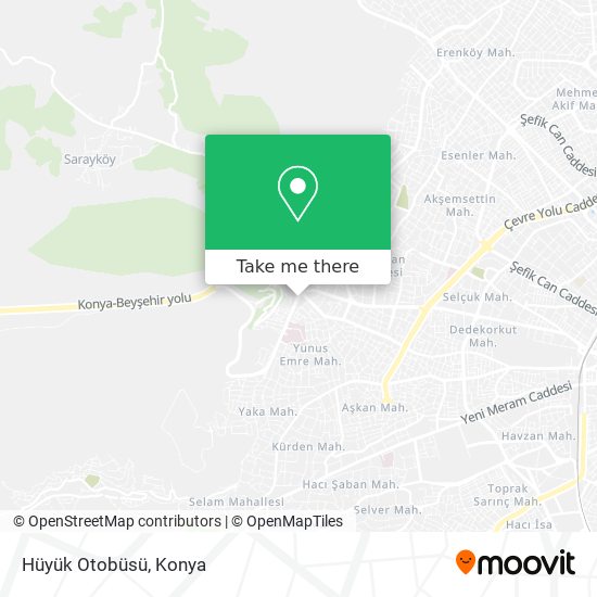 Hüyük Otobüsü map