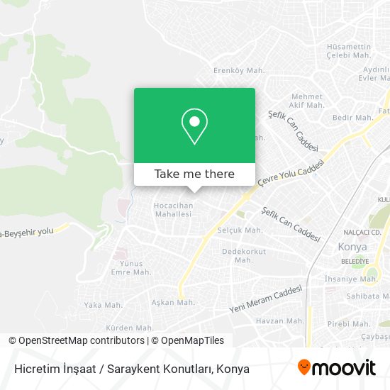 Hicretim İnşaat / Saraykent Konutları map