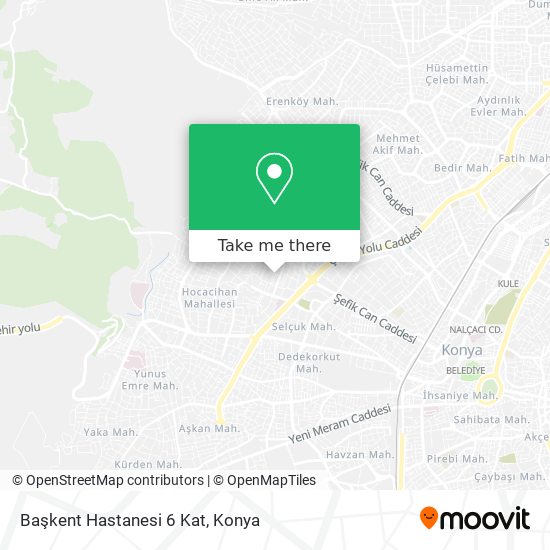 Başkent Hastanesi 6 Kat map