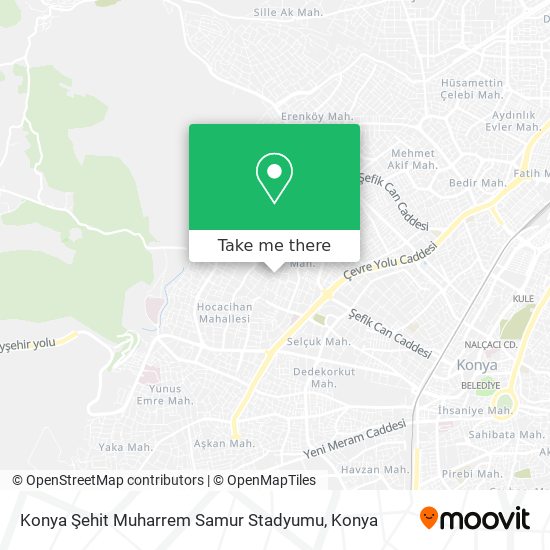 Konya Şehit Muharrem Samur Stadyumu map