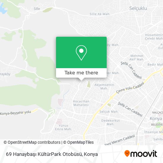 69 Hanaybaşı KültürPark Otobüsü map