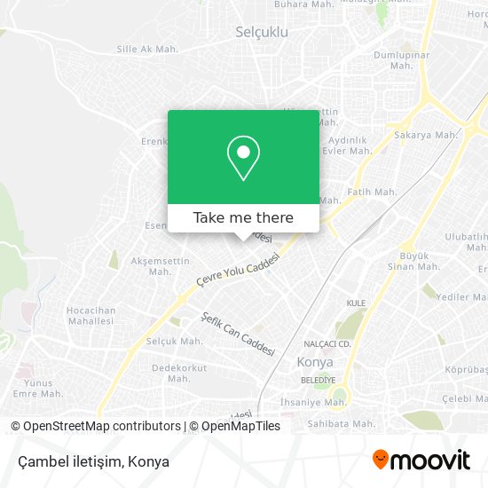Çambel iletişim map