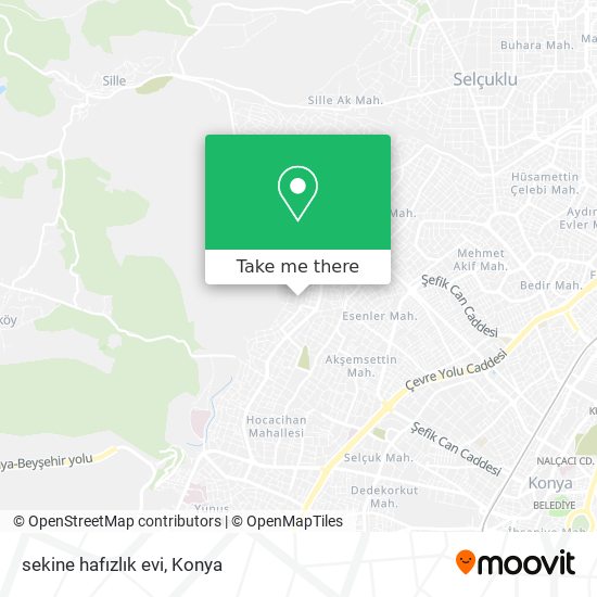 sekine hafızlık evi map