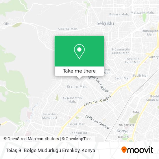 Teiaş 9. Bölge Müdürlüğü Erenköy map