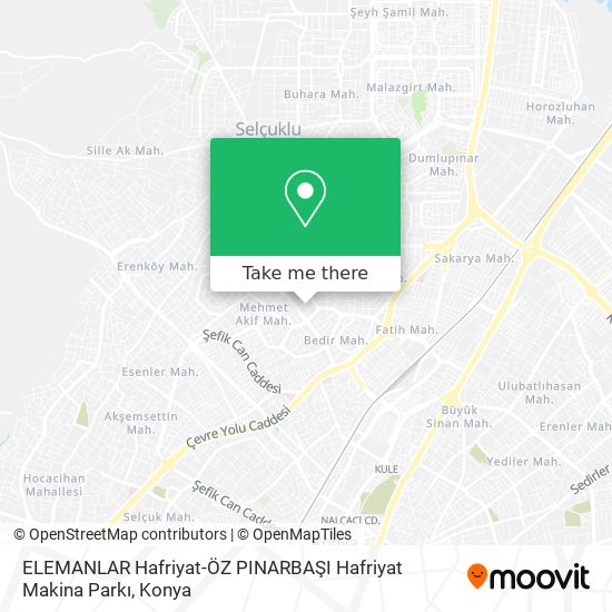 ELEMANLAR Hafriyat-ÖZ PINARBAŞI Hafriyat Makina Parkı map