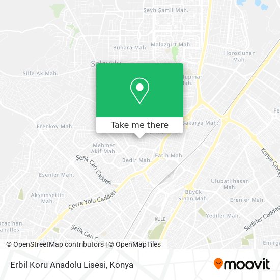 Erbil Koru Anadolu Lisesi map