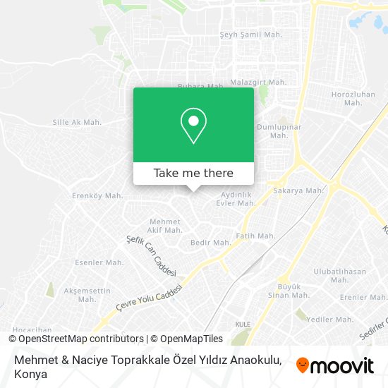 Mehmet & Naciye Toprakkale Özel Yıldız Anaokulu map