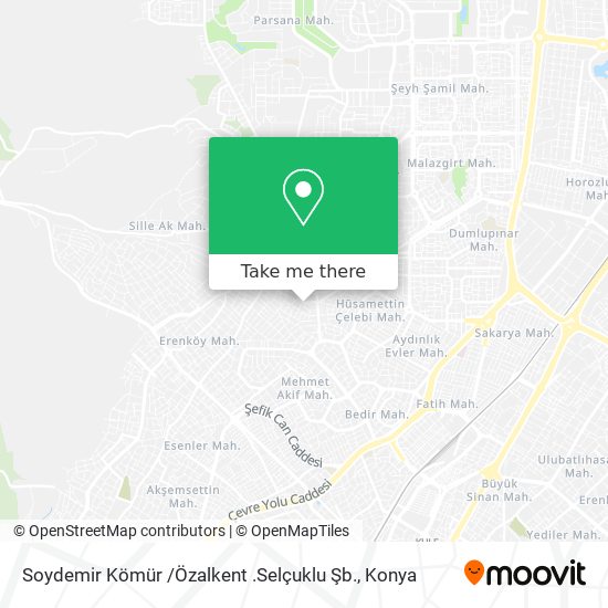 Soydemir Kömür /Özalkent .Selçuklu Şb. map