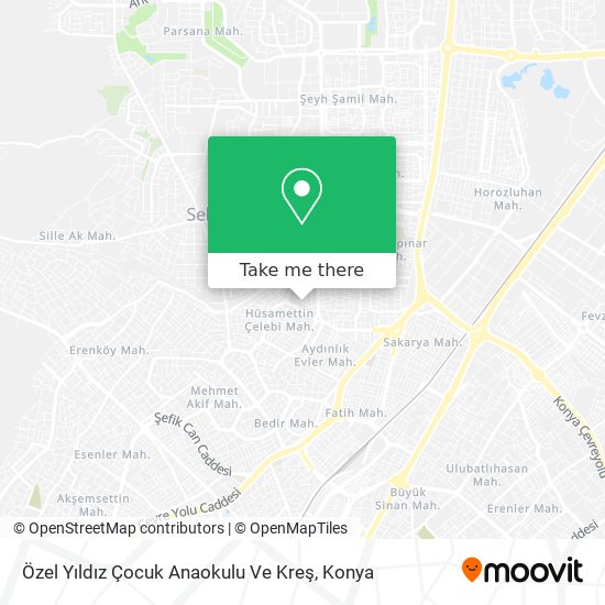 Özel Yıldız Çocuk Anaokulu Ve Kreş map