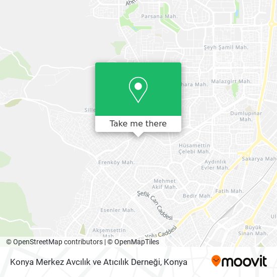 Konya Merkez Avcılık ve Atıcılık Derneği map