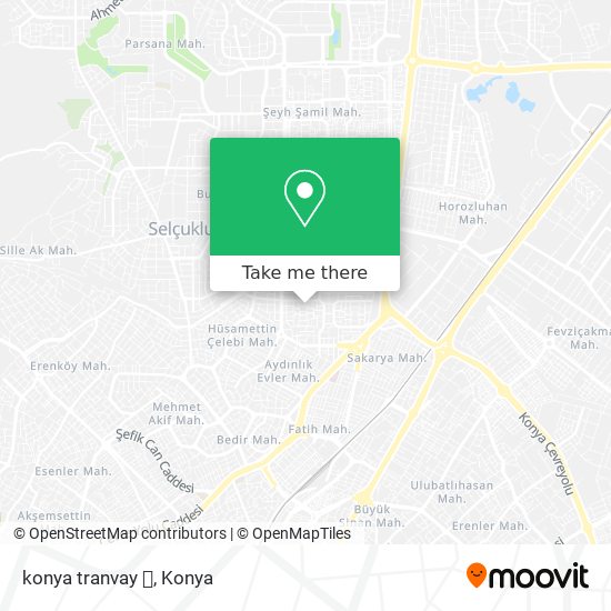 konya tranvay 🚠 map