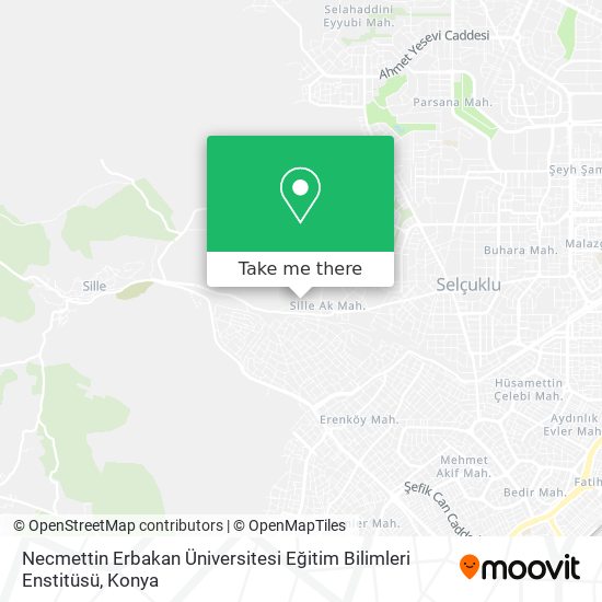 Necmettin Erbakan Üniversitesi Eğitim Bilimleri Enstitüsü map