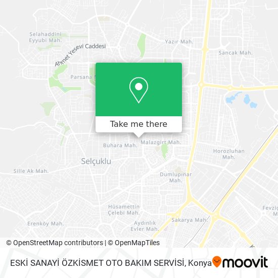 ESKİ SANAYİ ÖZKİSMET OTO BAKIM SERVİSİ map