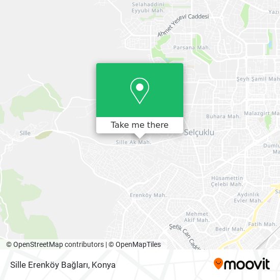 Sille Erenköy Bağları map