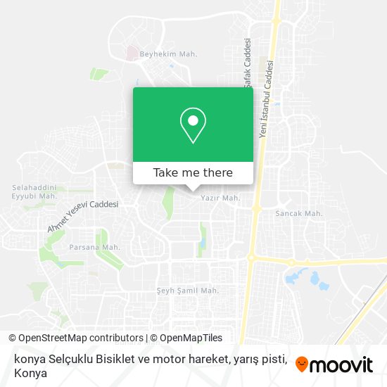 konya Selçuklu Bisiklet ve motor hareket, yarış pisti map