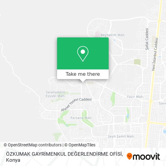 ÖZKUMAK GAYRİMENKUL DEĞERLENDİRME OFİSİ map
