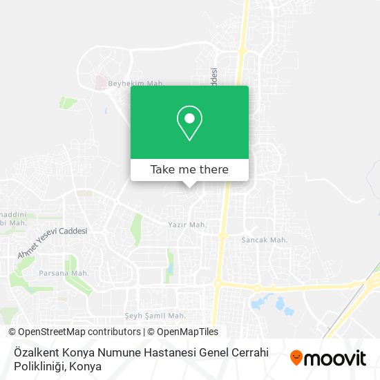 Özalkent Konya Numune Hastanesi Genel Cerrahi Polikliniği map
