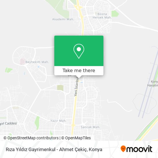 Rıza Yıldız Gayrimenkul - Ahmet Çekiç map