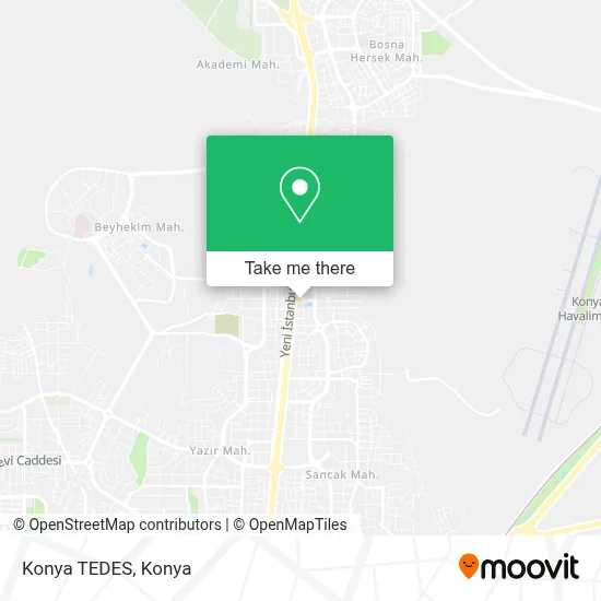 Konya TEDES map