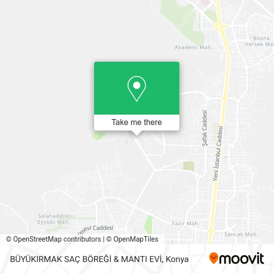BÜYÜKIRMAK SAÇ BÖREĞİ & MANTI EVİ map