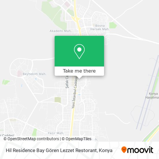 Hil Residence Bay Gören Lezzet Restorant map