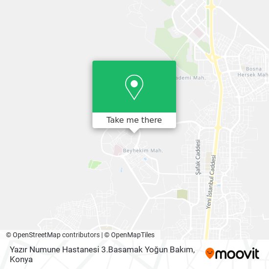 Yazır Numune Hastanesi 3.Basamak Yoğun Bakım map