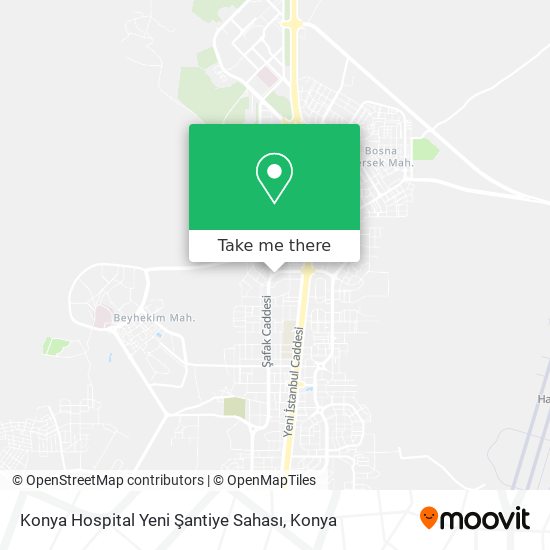 Konya Hospital Yeni Şantiye Sahası map