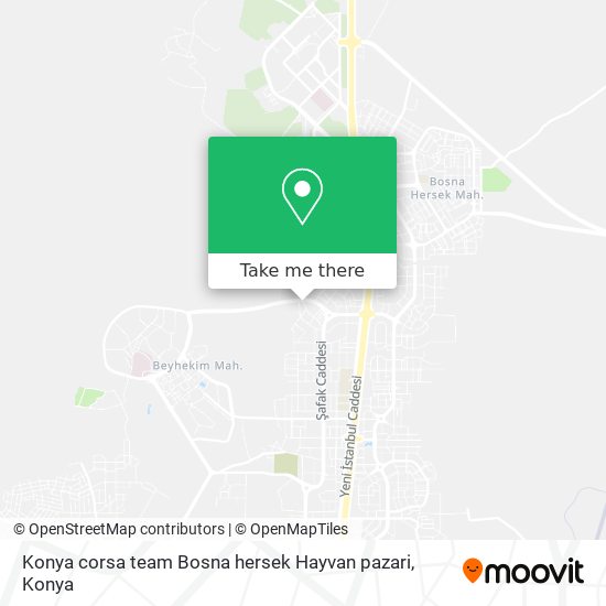 Konya corsa team Bosna hersek Hayvan pazari map