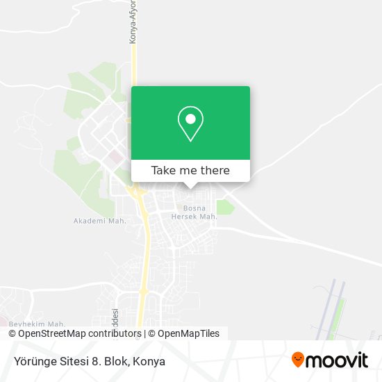 Yörünge Sitesi 8. Blok map