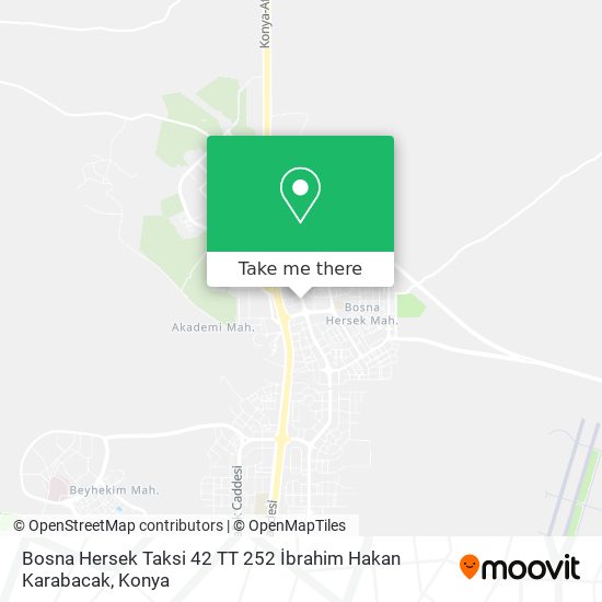 Bosna Hersek Taksi 42 TT 252 İbrahim Hakan Karabacak map