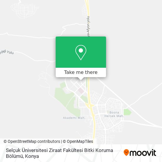 Selçuk  Üniversitesi  Ziraat  Fakültesi  Bitki  Koruma  Bölümü map