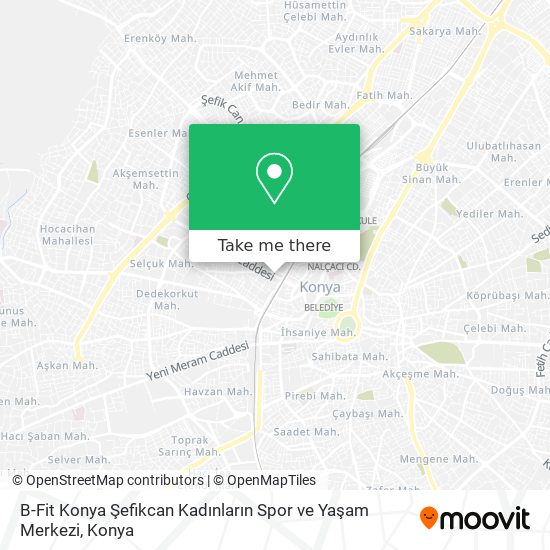 B-Fit Konya Şefikcan Kadınların Spor ve Yaşam Merkezi map