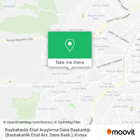 Başbakanlık Etüd Araştırma Daire Başkanlığı (Basbakanlik Etüd Ars. Daire Bask.) map