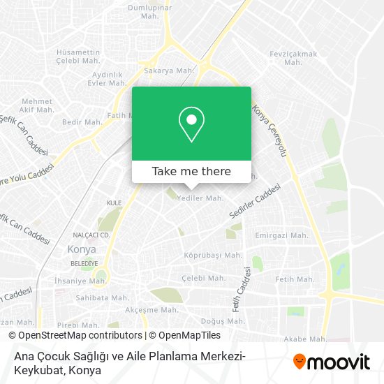 Ana Çocuk Sağlığı ve Aile Planlama Merkezi-Keykubat map